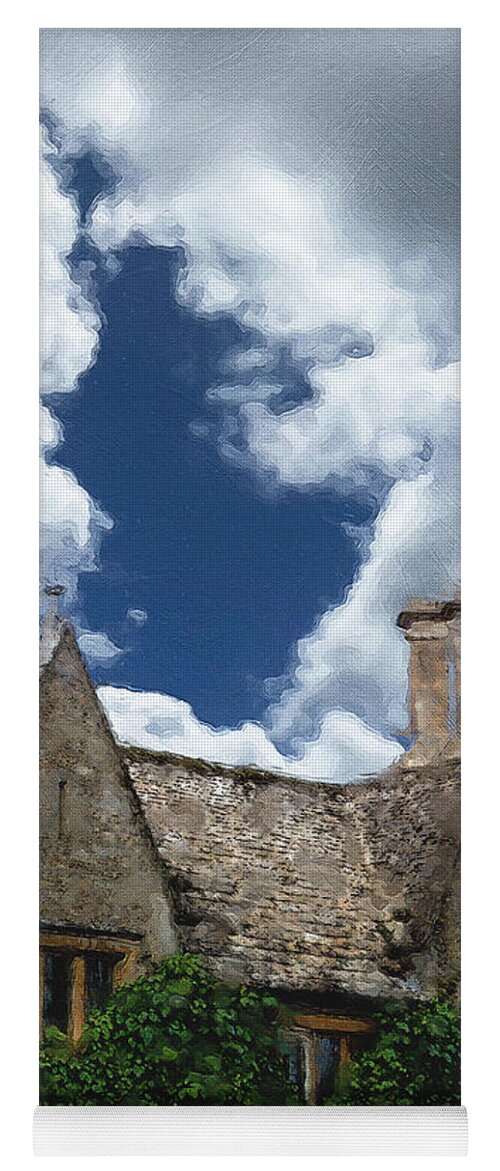 Bourton-on-the-water Yoga Mat featuring the photograph Bourton Gables by Brian Watt