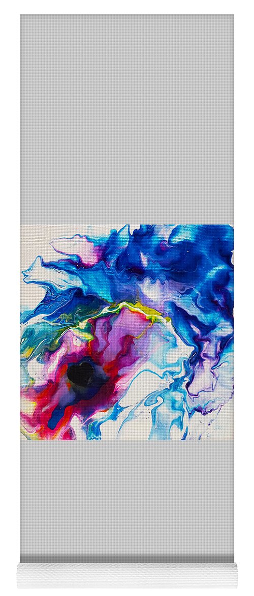 Abstract Yoga Mat featuring the painting Breathe by Christine Bolden