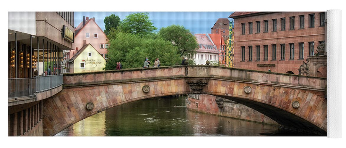 Germany Yoga Mat featuring the photograph Bridge in Old Town Nuremberg, Germany by Matthew DeGrushe