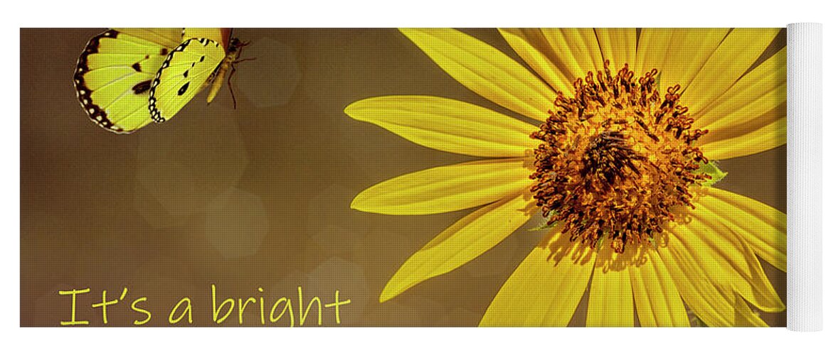 Note Card Yoga Mat featuring the photograph Bright Sunshiny Day by Cathy Kovarik