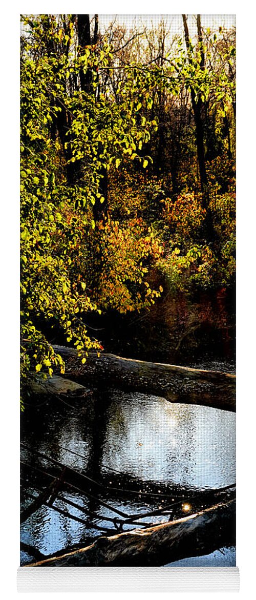 Tranquil Yoga Mat featuring the photograph Broad Run Autumn No. 1 by Steve Ember
