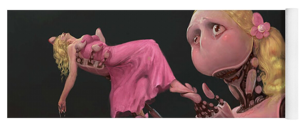 Formand Intim effektiv Broken Barbie Yoga Mat by Burton Gray - Fine Art America