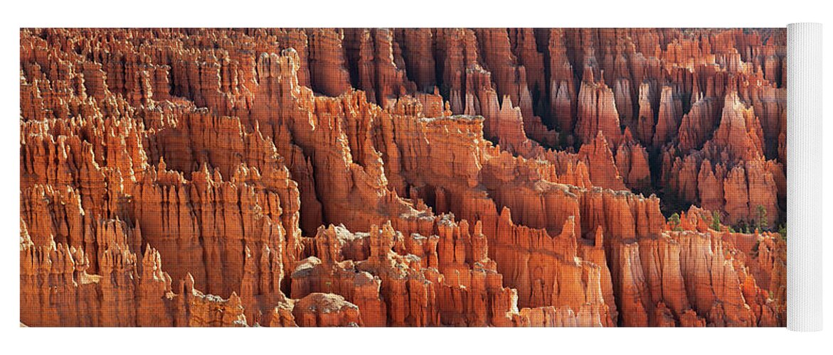 Utah Yoga Mat featuring the photograph Bryce Canyon Detail Panorama by Aaron Spong