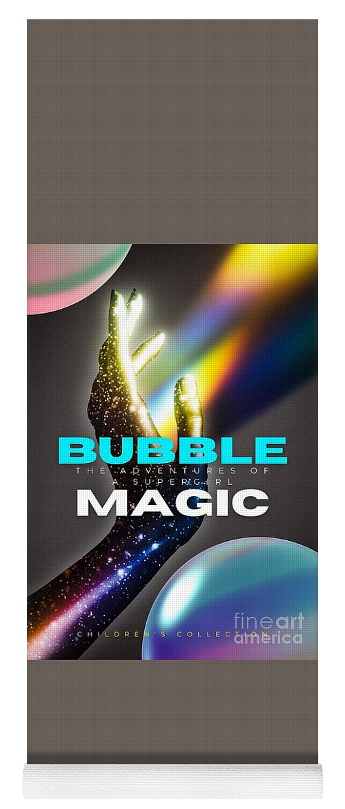 Children's Series Yoga Mat featuring the digital art Bubble Magic by Ee Photography