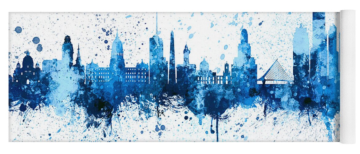 Buenos Aires Yoga Mat featuring the digital art Buenos Aires Argentina Skyline #74 by Michael Tompsett