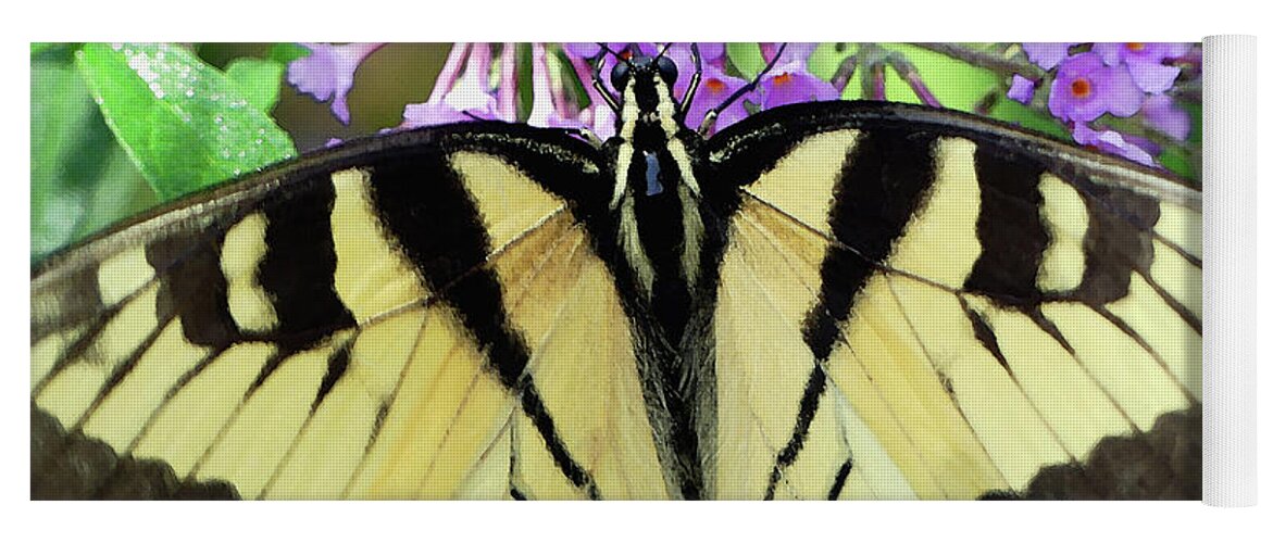 Butterfly Yoga Mat featuring the photograph Bungalow Butterfly by Amy Dundon