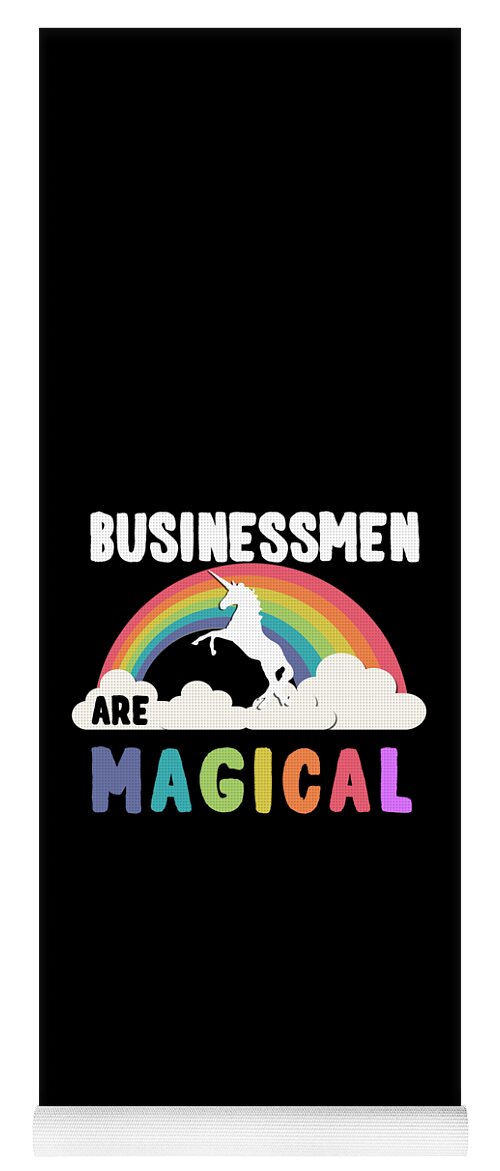 Funny Yoga Mat featuring the digital art Businessmen Are Magical by Flippin Sweet Gear