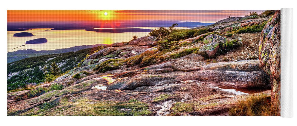 Acadia National Park Yoga Mat featuring the photograph Cadillac Mountain 1273 by Greg Hartford