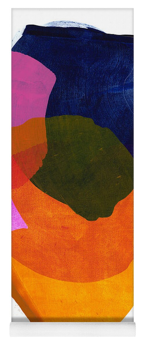 Abstract Yoga Mat featuring the painting California 01 by Claire Desjardins