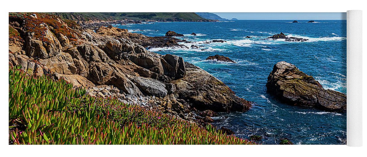 Big Sur Yoga Mat featuring the photograph California Coast by Rich Cruse