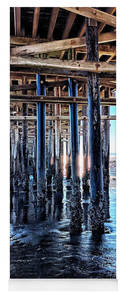 Pier Yoga Mat featuring the photograph California Pier by David Zumsteg