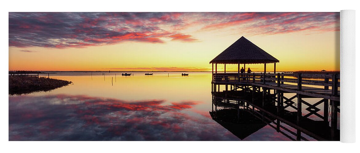 Outer Banks Yoga Mat featuring the photograph Calm Reflecting by Anthony Heflin