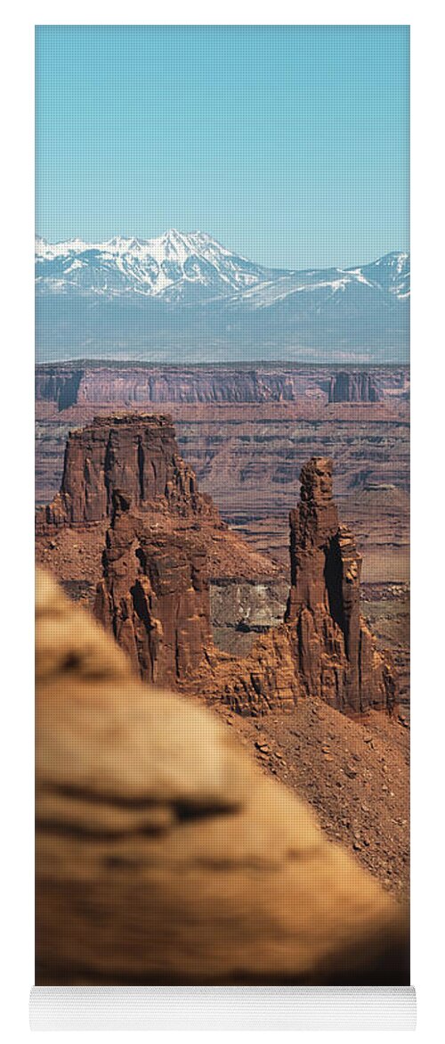  Yoga Mat featuring the photograph Canyonpeering Color by William Boggs