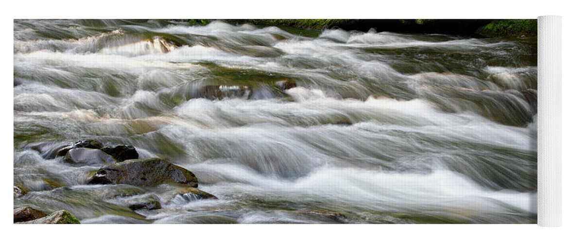  Yoga Mat featuring the photograph Cascades On Little River 3 by Phil Perkins