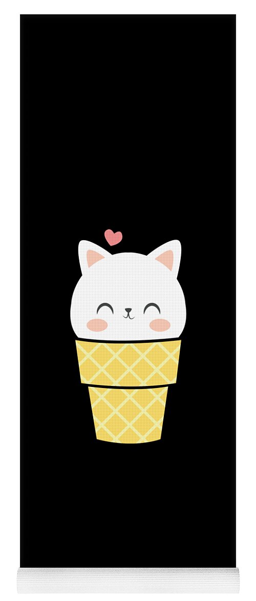 Cat Ice Cream Yoga Mat