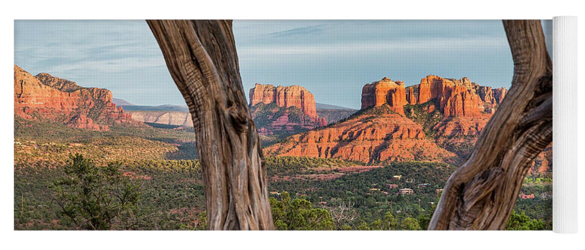 Cathedral Rock Yoga Mat featuring the photograph Cathedral Rock by Jurgen Lorenzen