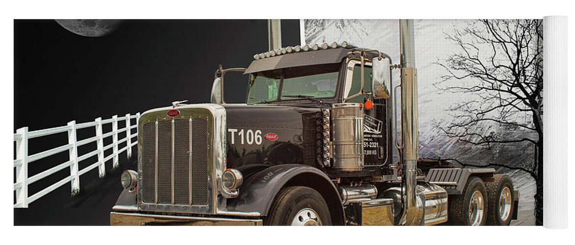 Big Rigs Yoga Mat featuring the photograph Catr9346a-19 by Randy Harris