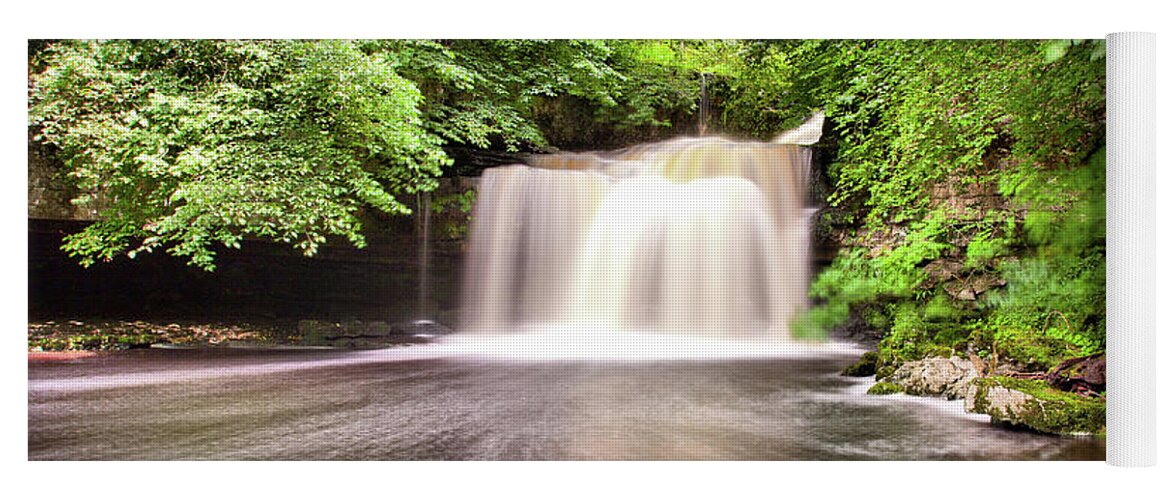 England Yoga Mat featuring the photograph Cauldron Falls, West Burton by Tom Holmes Photography