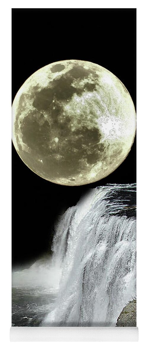 Moon Yoga Mat featuring the photograph Celestial by Carl Moore