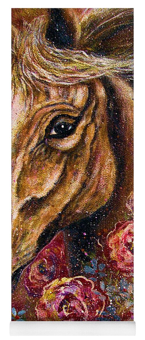 Horse Yoga Mat featuring the painting Champion by Natalie Holland