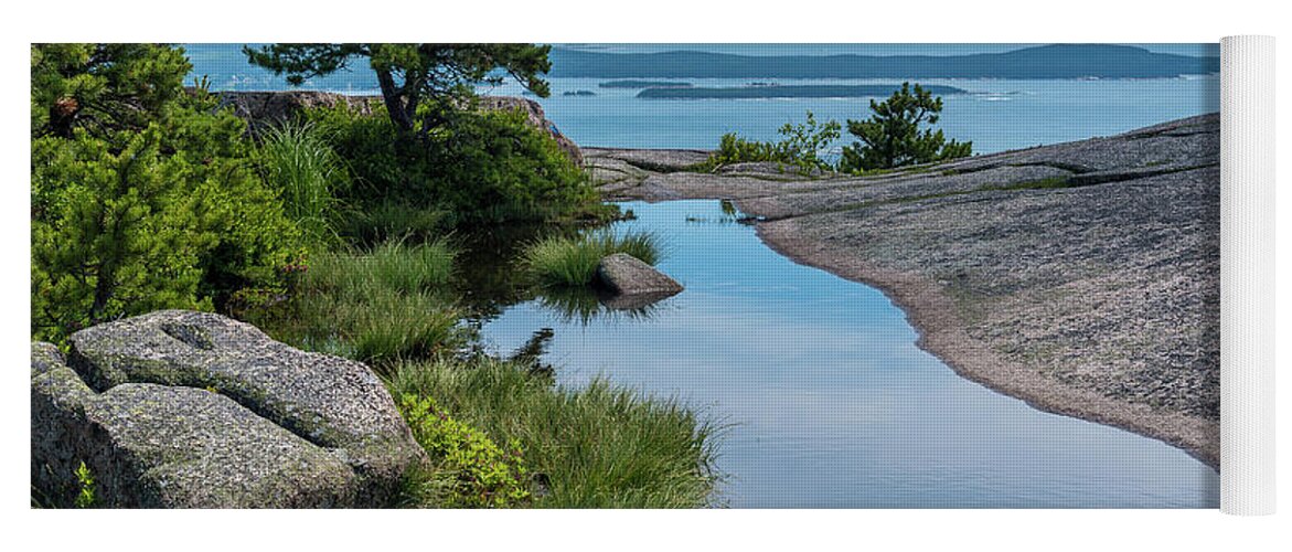 Acadia National Park Yoga Mat featuring the photograph Champlain Mountain View by Lynn Thomas Amber