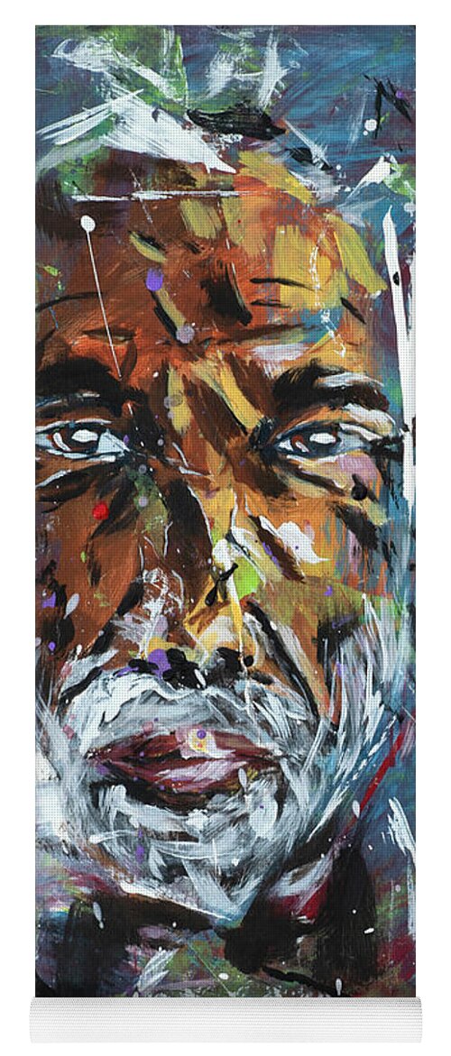Man Yoga Mat featuring the painting Chaos by Mark Ross