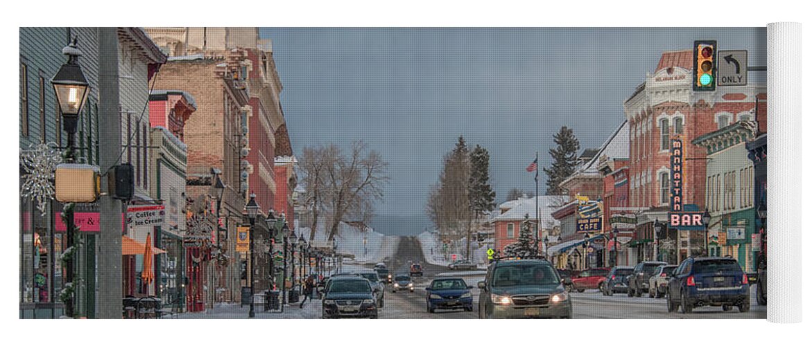 Colorado Yoga Mat featuring the photograph Charming Leadville, Colorado by Marcy Wielfaert