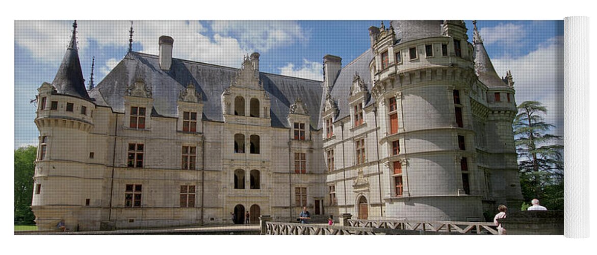 Castle Yoga Mat featuring the photograph Chateau Azay-le-Rideau by Matthew DeGrushe