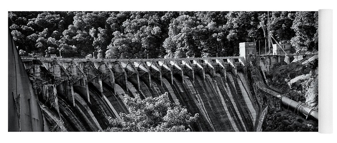 North Carolina Yoga Mat featuring the photograph Cheoah River Dam 2 by Phil Perkins