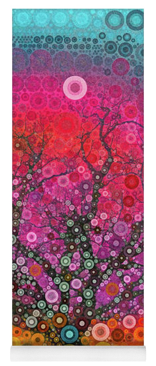 Cherry Blossom Tree Yoga Mat featuring the digital art Cherry Blossom Time by Peggy Collins