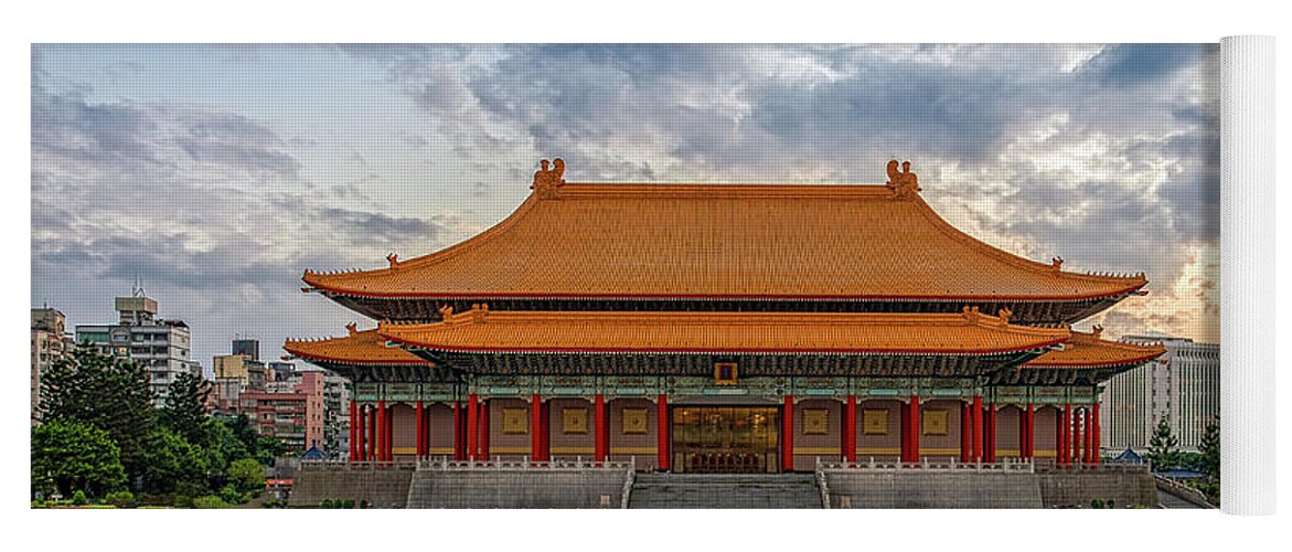 Chiang Yoga Mat featuring the photograph Chiang Kai-shek Memorial Hall by Traveler's Pics