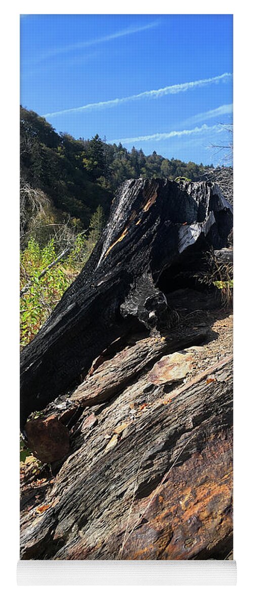 Chimney Tops Yoga Mat featuring the photograph Chimney Tops 20 by Phil Perkins