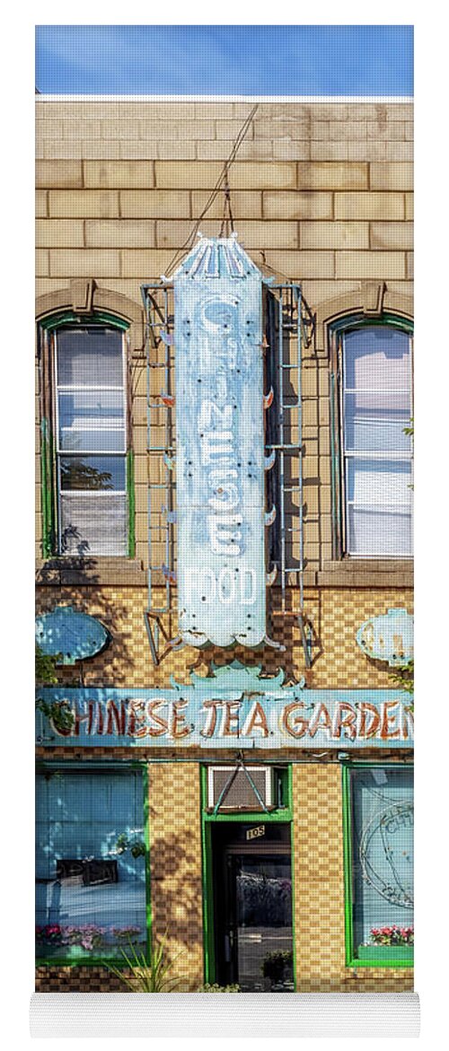 Chinese Tea Garden Yoga Mat featuring the photograph Chinese Tea Garden - Decatur, Illinois by Susan Rissi Tregoning