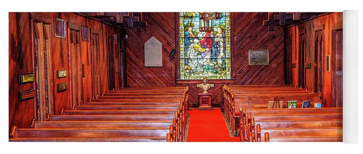 Christ church Santuary St. Simons Island Yoga Mat by Paul Lindner - Pixels