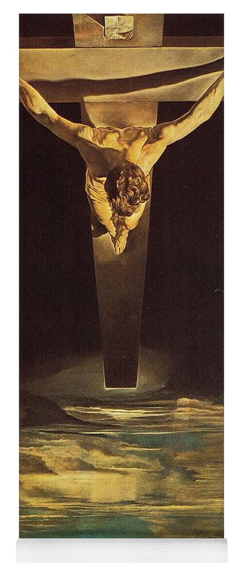 Salvador Yoga Mat featuring the painting Christ of Saint John of the Cross by Salvador Dali