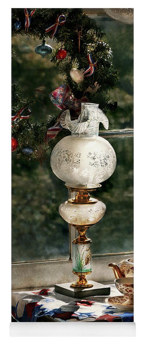 Christmas Yoga Mat featuring the photograph Christmas - Christmas tea by Mike Savad