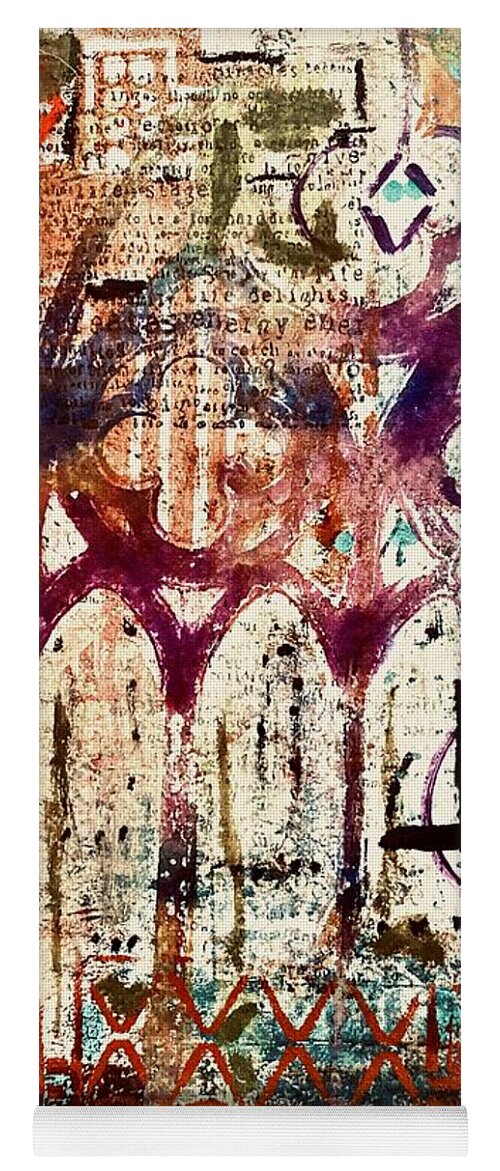Church Yoga Mat featuring the painting Church Gate by Tommy McDonell