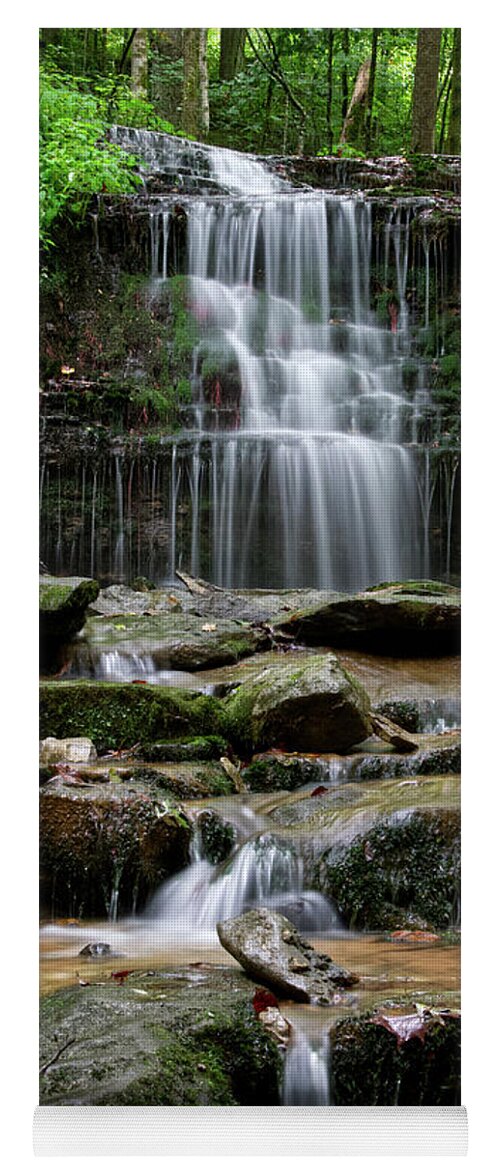 Waterfalls Yoga Mat featuring the photograph City Lake Falls 15 by Phil Perkins