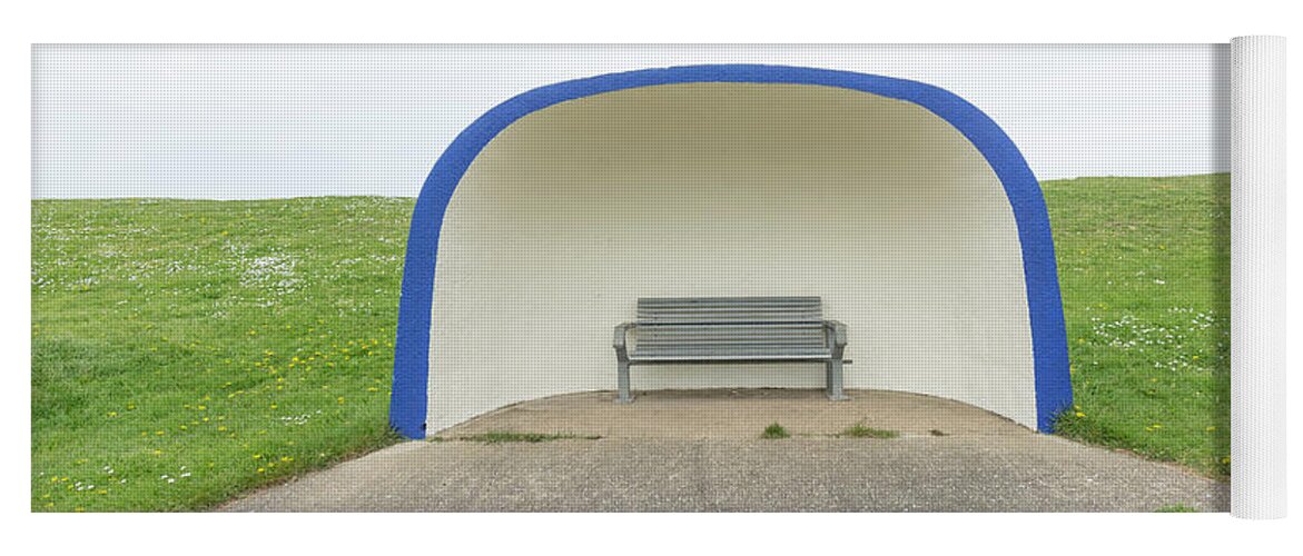 New Topographics Yoga Mat featuring the photograph Clam Shelter by Stuart Allen