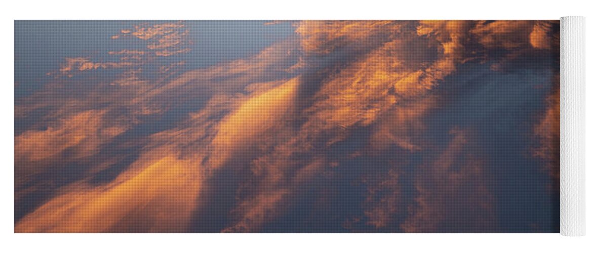 Sky Yoga Mat featuring the photograph Clouds At Sunset by Phil And Karen Rispin