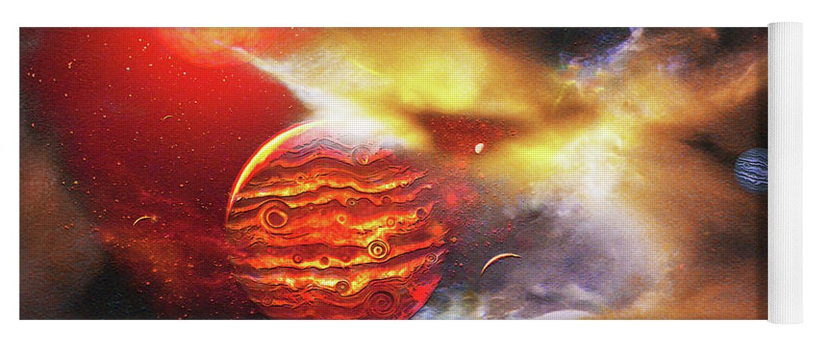  Yoga Mat featuring the digital art Clouds in Space 1 by Don White Artdreamer