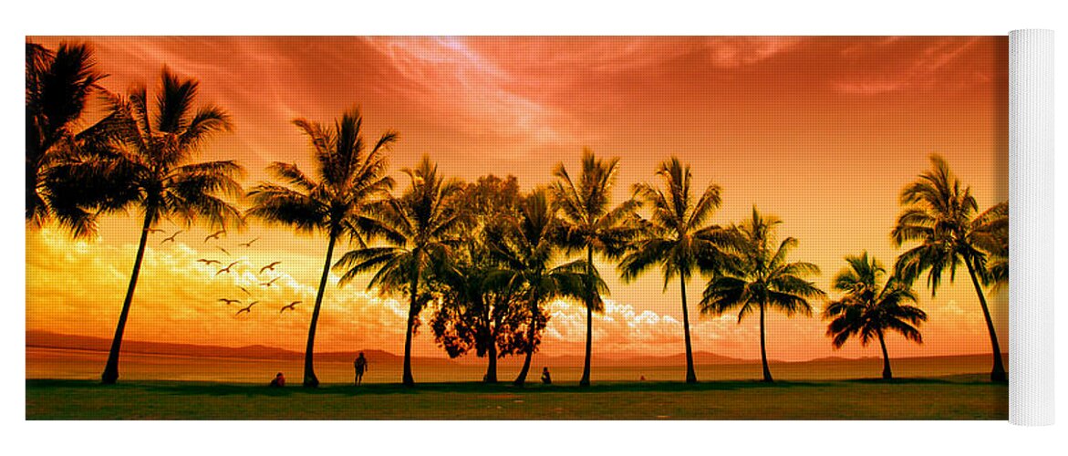 Landscape Yoga Mat featuring the photograph Coconut Grove by Holly Kempe