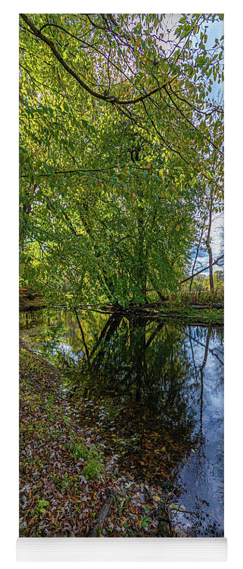 Autumn Yoga Mat featuring the photograph Collins Creek 5 by Roger Monahan