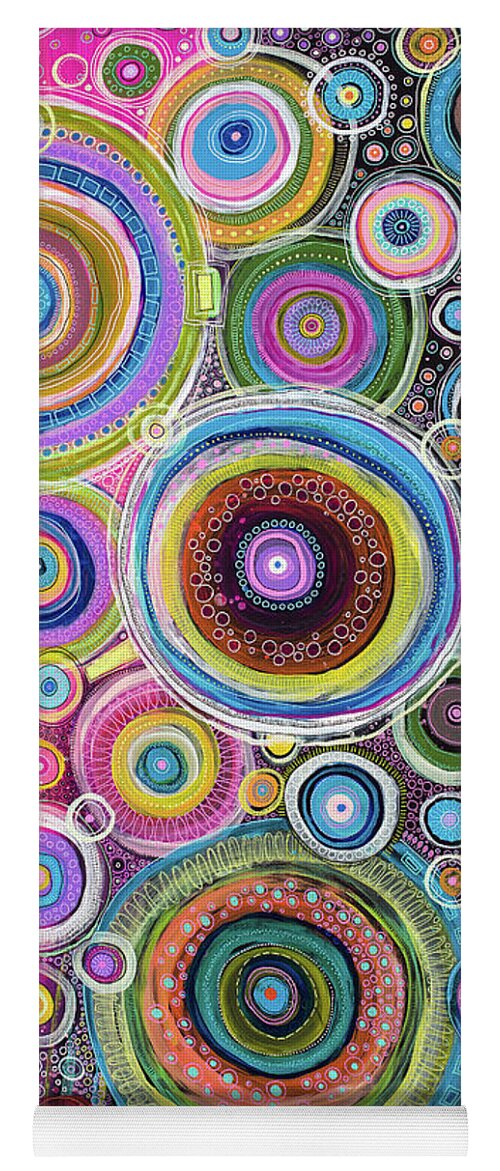 Color My Soul Yoga Mat featuring the painting Color My Soul by Tanielle Childers