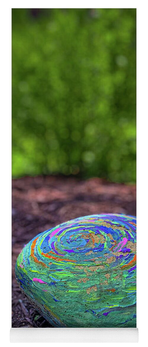 Landscape Yoga Mat featuring the photograph Colorful Rock by Lora J Wilson