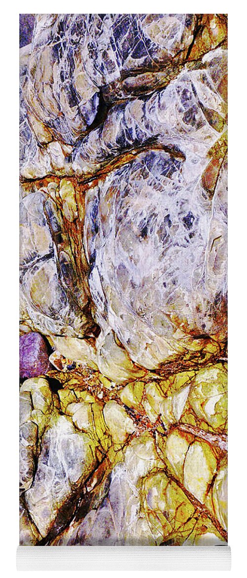 Australia Rocks Series By Lexa Harpell Yoga Mat featuring the photograph Coloured Rocks of Trial Harbour #1 by Lexa Harpell