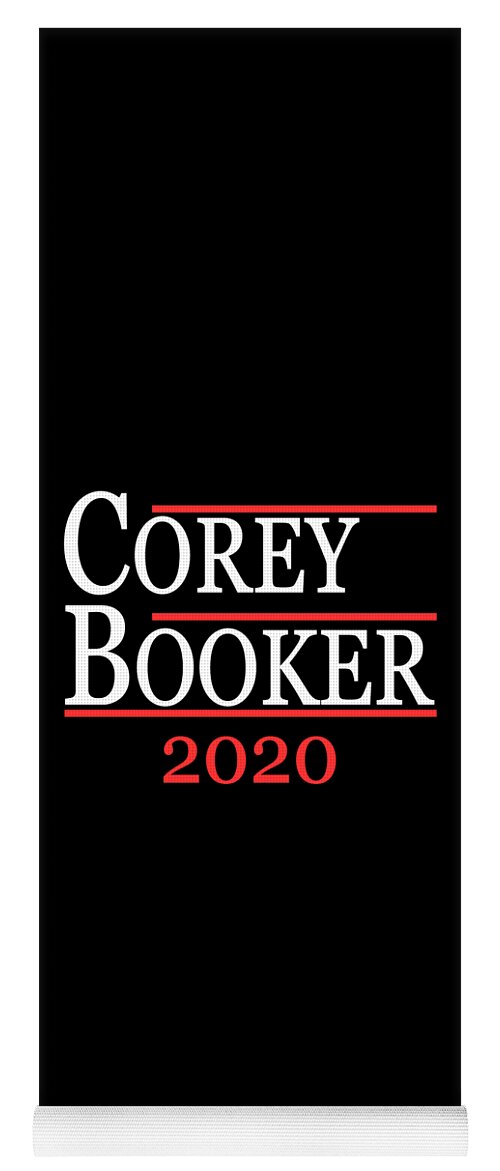 Election Yoga Mat featuring the digital art Corey Booker President 2020 by Flippin Sweet Gear