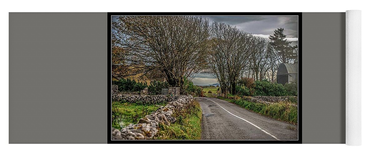 Ireland Yoga Mat featuring the photograph Country Highway by Regina Muscarella