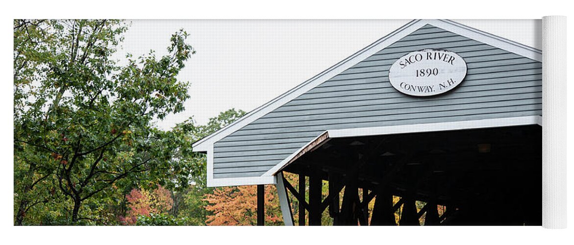 Covered Yoga Mat featuring the photograph Covered Bridge by Timothy Johnson