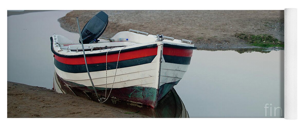 Crete Yoga Mat featuring the photograph Crete - Fishing Boat IV by Rich S
